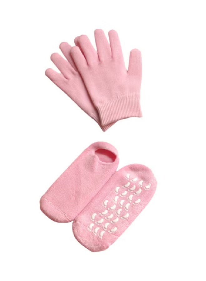 طقم قفازات وجوارب من جل السيليكون مكون من 4 قطع - Image 2